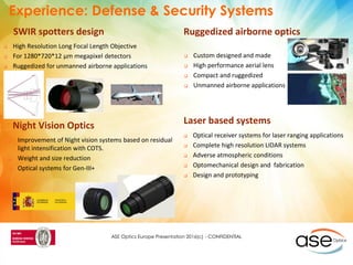 Photonics as enabling technology in the Security and Defense sectors ...