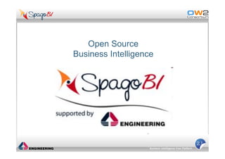 Open Source
Business Intelligence
 