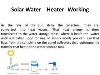 Solar Water Heater System | PPTX