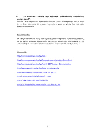 Owasp Top10 2010 RC1 PL