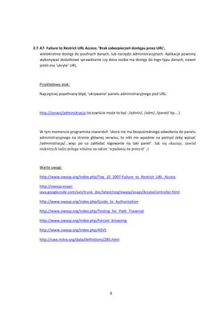 Owasp Top10 2010 RC1 PL