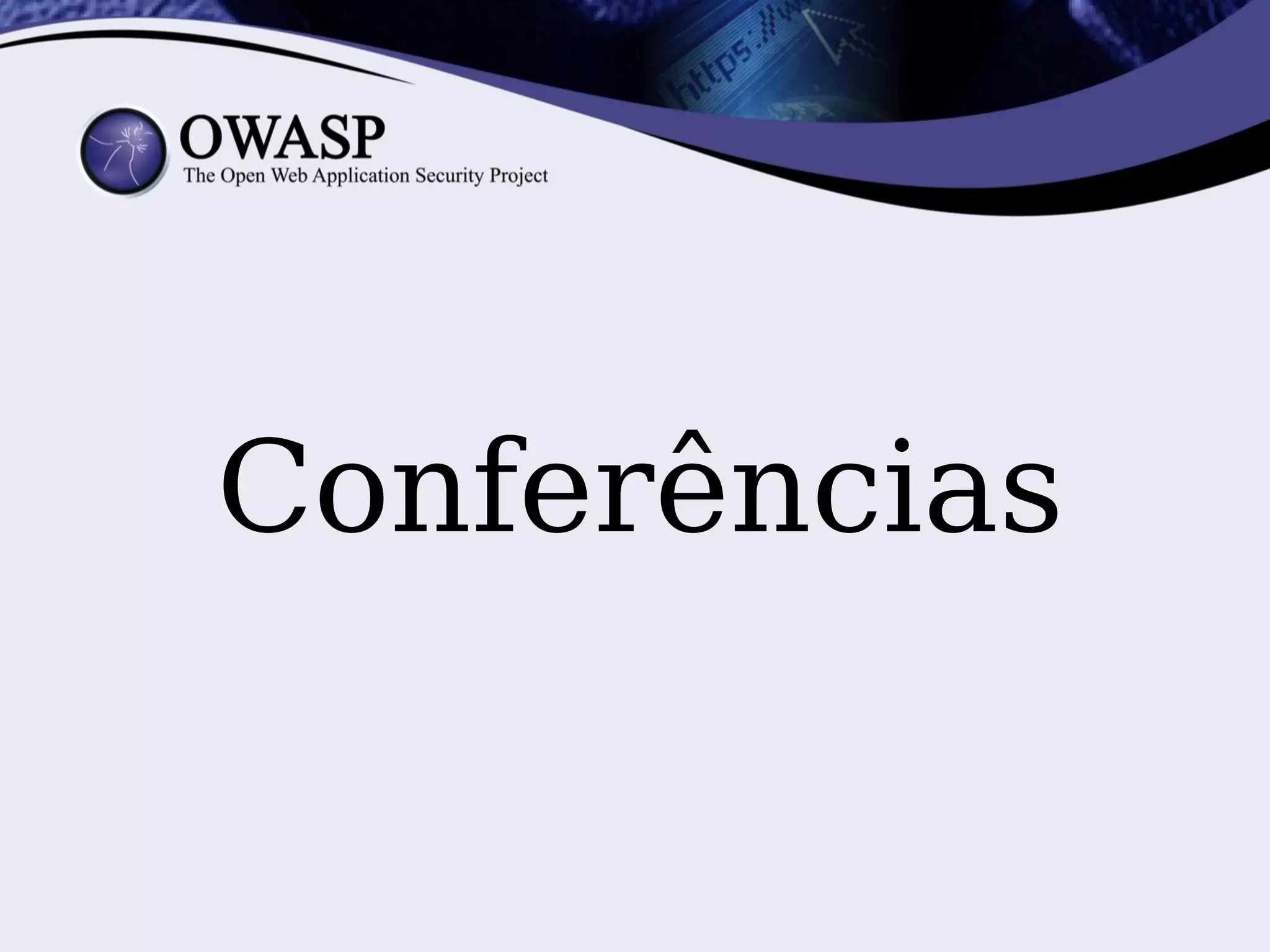 Conferências
 
