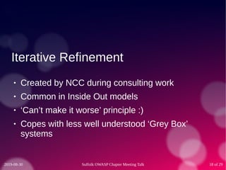 What could possibly go wrong? Threat modelling in the 21st century. – Phil Ashby