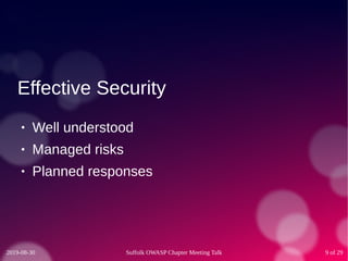 What could possibly go wrong? Threat modelling in the 21st century. – Phil Ashby