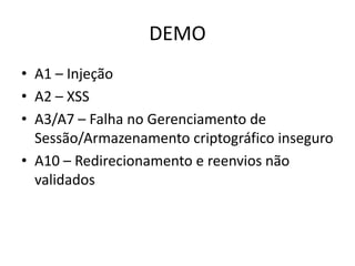 OWASP_BSB_20120827_TOP10_ISMAELROCHA