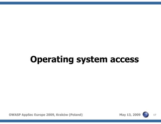 Advanced SQL injection to operating system full control (short version)