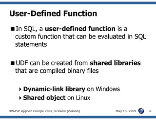 Advanced SQL injection to operating system full control (short version)