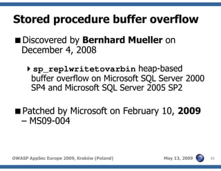 Advanced SQL injection to operating system full control (short version)