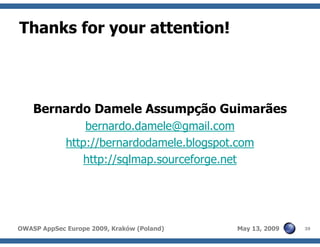 Advanced SQL injection to operating system full control (short version)