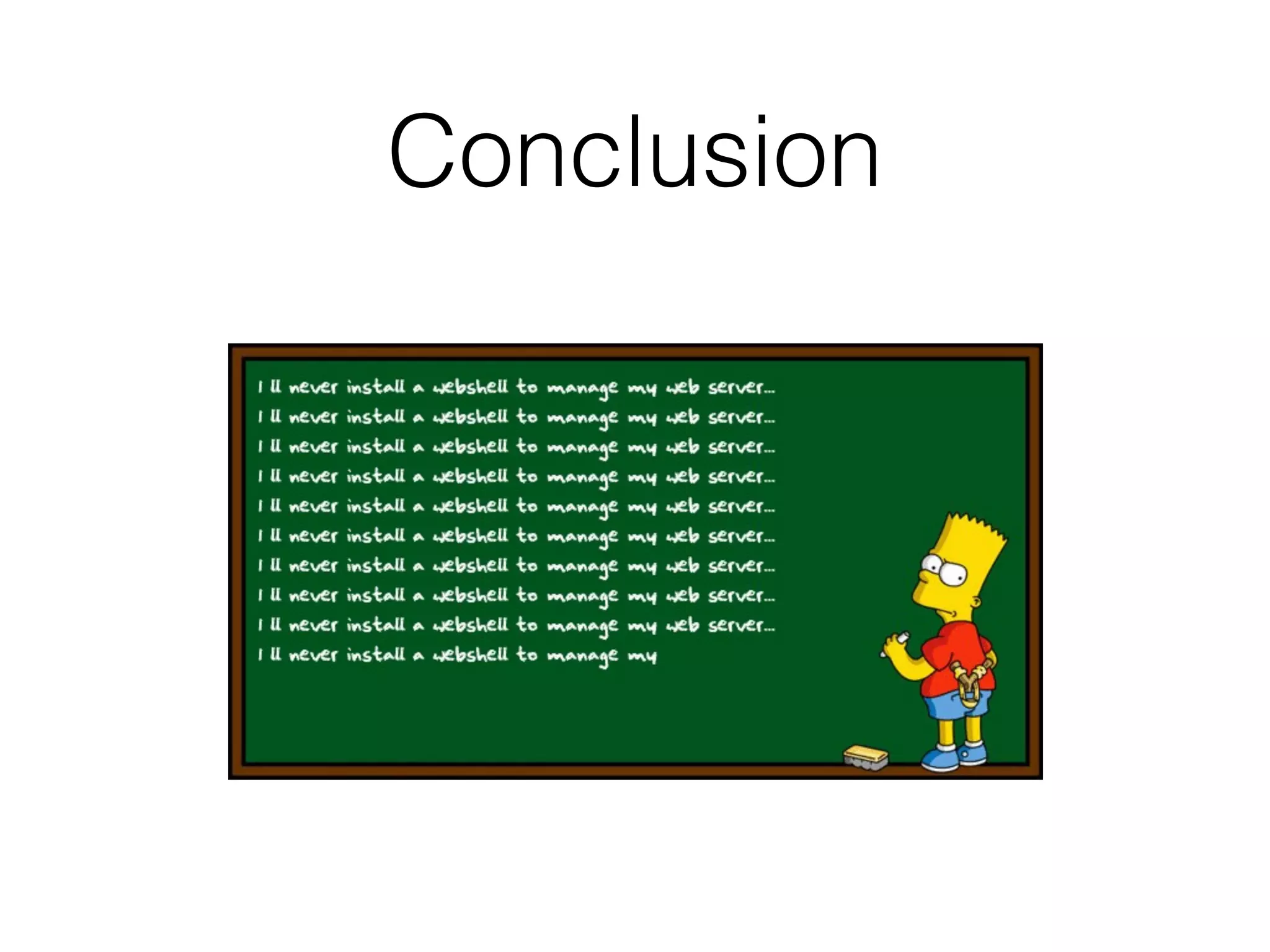 Conclusion
 
