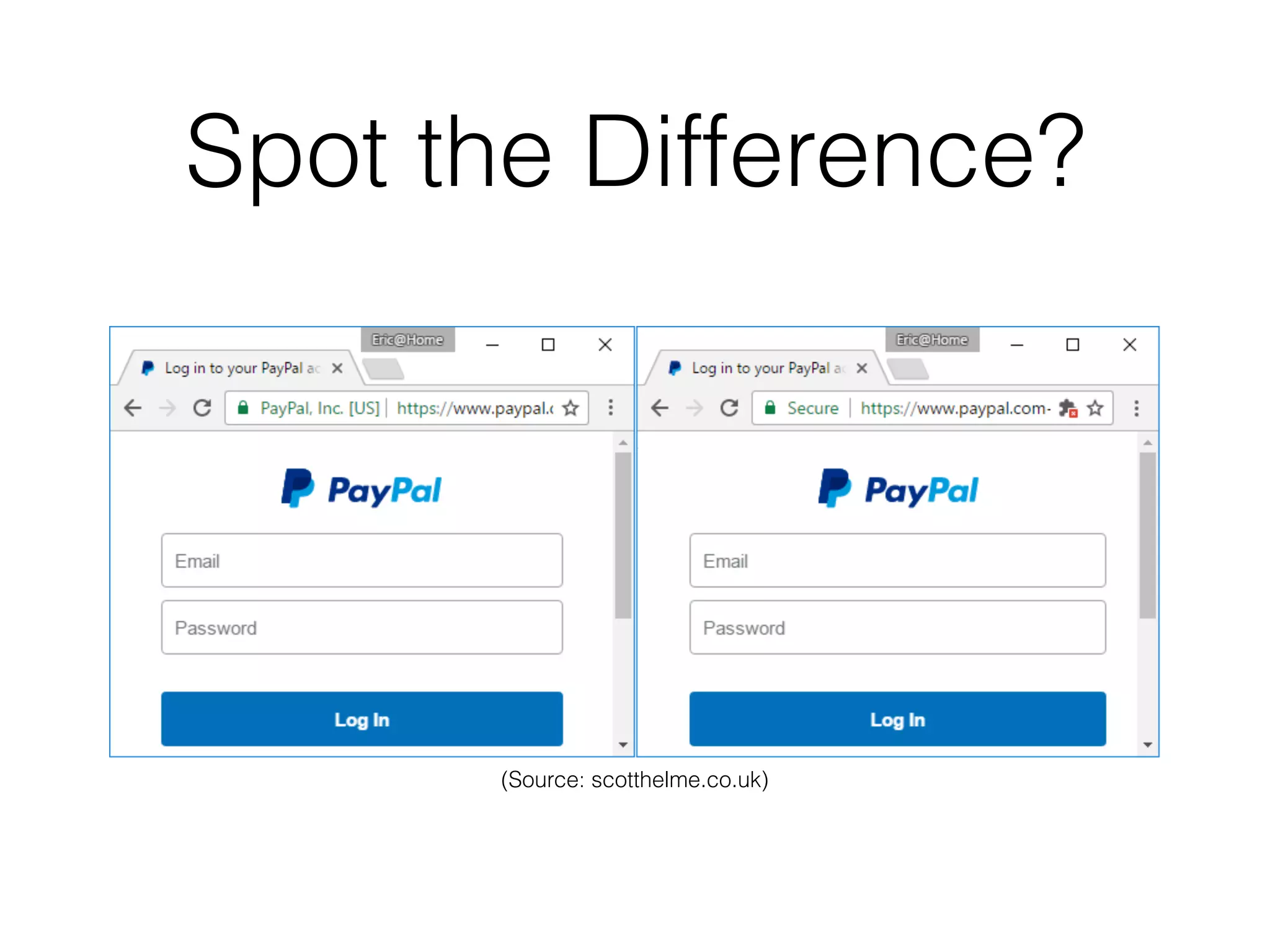 Spot the Difference?
(Source: scotthelme.co.uk)
 