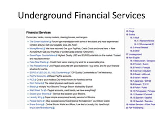 Underground Financial Services
 