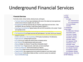 Underground Financial Services
 
