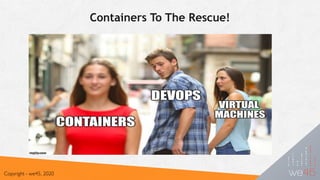 Containers To The Rescue!
Copyright - we45, 2020
 