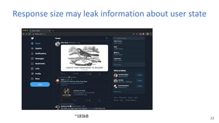 13
Response size may leak information about user state
~183kB
 