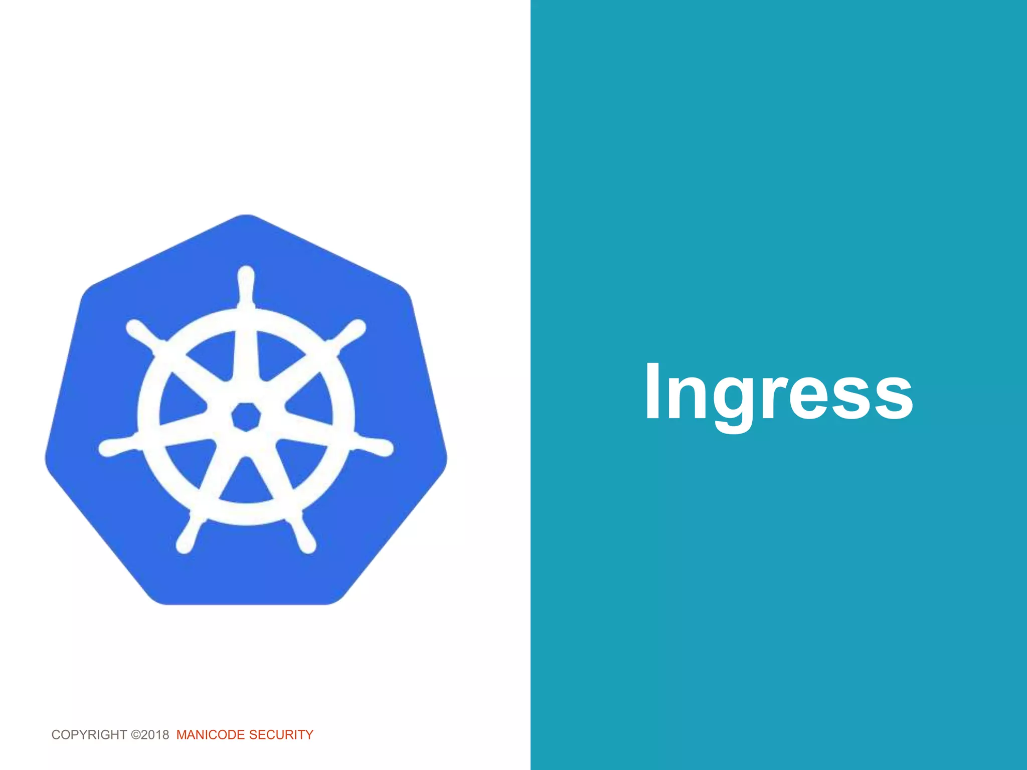 COPYRIGHT ©2018 MANICODE SECURITY
Ingress
 