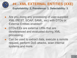 OWASP Top 10 - The Ten Most Critical Web Application Security Risks | PDF