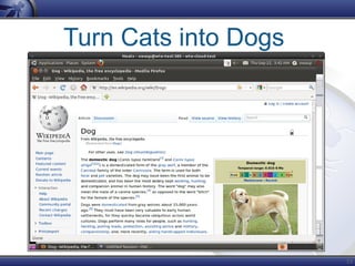 53
Turn Cats into Dogs
 