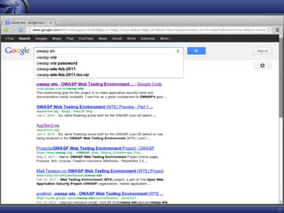 OWASP WTE - Now in the Cloud!