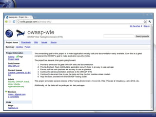 OWASP WTE - Now in the Cloud!