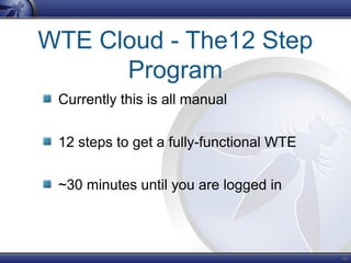 OWASP WTE - Now in the Cloud!