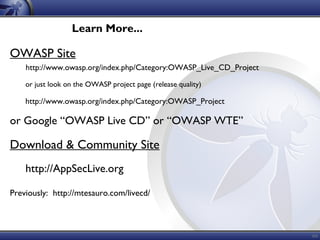 OWASP WTE - Now in the Cloud!