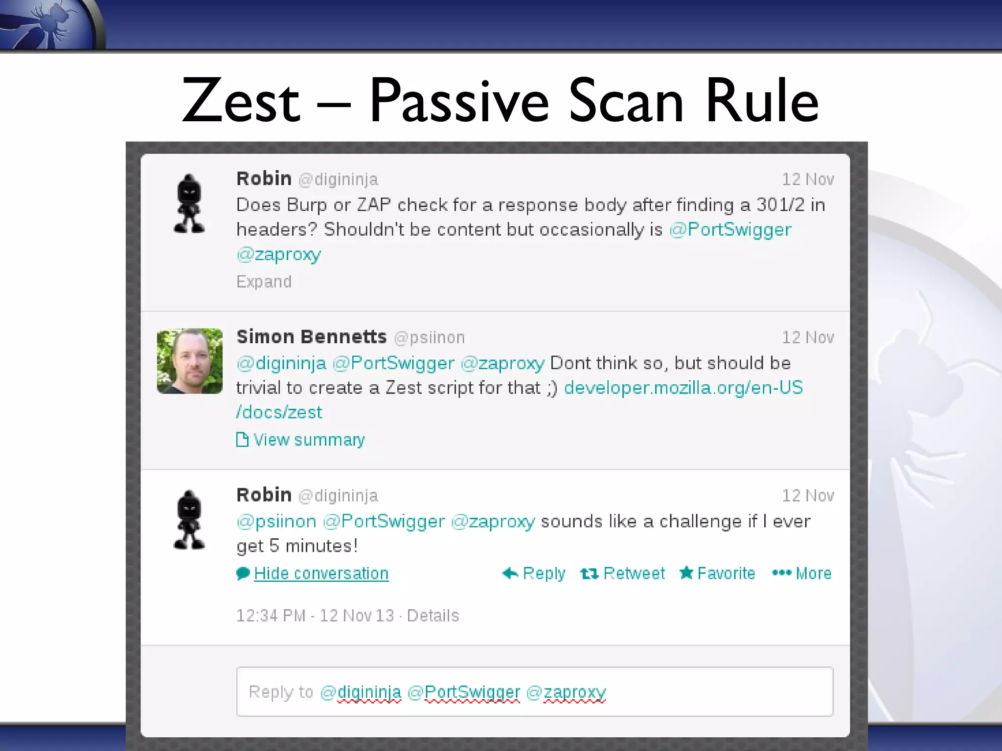 Zest – Passive Scan Rule

 