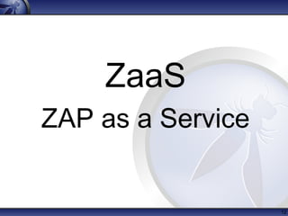 ZaaS
ZAP as a Service
12
 