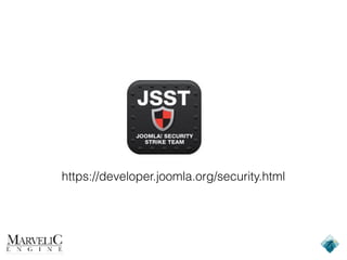 https://developer.joomla.org/security.html
 