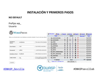 Owasp 6  Seguridad en WordPress