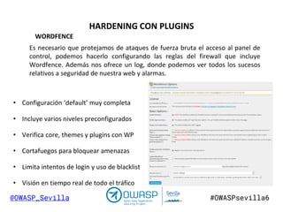 Owasp 6  Seguridad en WordPress