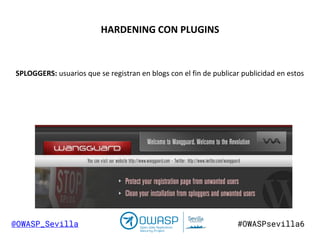 Owasp 6  Seguridad en WordPress