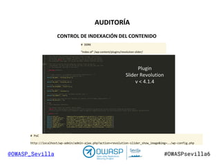 Owasp 6  Seguridad en WordPress