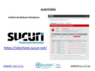 Owasp 6  Seguridad en WordPress