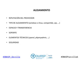 Owasp 6  Seguridad en WordPress