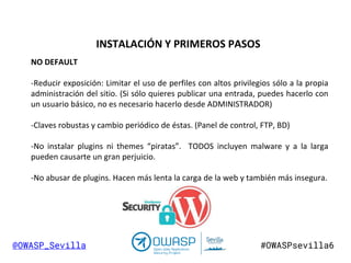 Owasp 6  Seguridad en WordPress