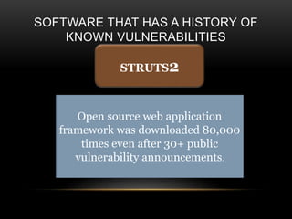 Owasp A9 USING KNOWN VULNERABLE COMPONENTS IT 6873 presentation | PPTX
