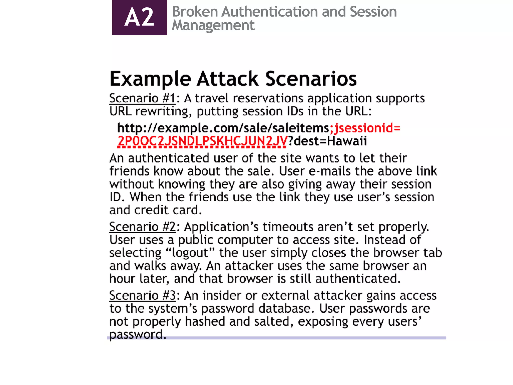 Broken Authentication and Session
ManagementA2
 