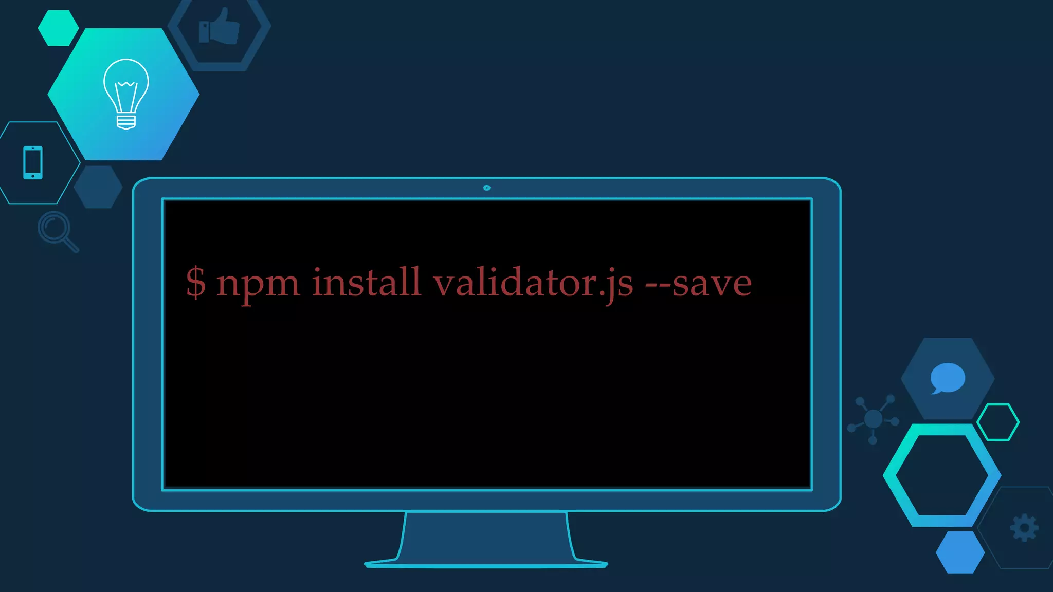 $ npm install validator.js --save
 