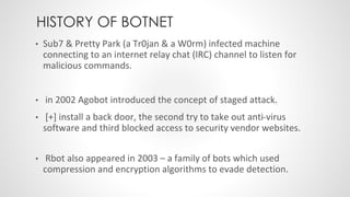 Botnets - What, How and Why by Utsav Mittal @ OWASP Delhi July, 2014 Monthly Meeting