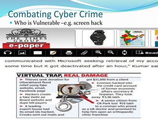 Combating Cyber Crime by Priyanka Tomar @ OWASP Delhi July, 2014 Meeting