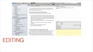 EDITING

 