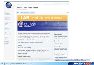 Copyright©2016JPCERT/CC All rights reserved.36
https://www.owasp.org/index.php/Cheat_Sheets
 