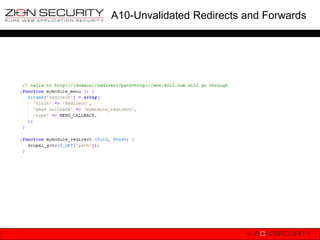 A10-Unvalidated Redirects and Forwards
 