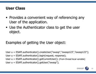 Understanding ESAPI, OWASP Delhi