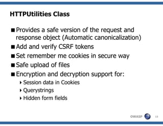 Understanding ESAPI, OWASP Delhi