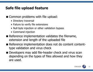Understanding ESAPI, OWASP Delhi