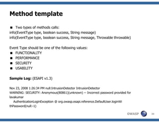 Understanding ESAPI, OWASP Delhi
