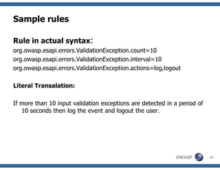 Understanding ESAPI, OWASP Delhi