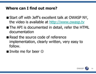 Understanding ESAPI, OWASP Delhi
